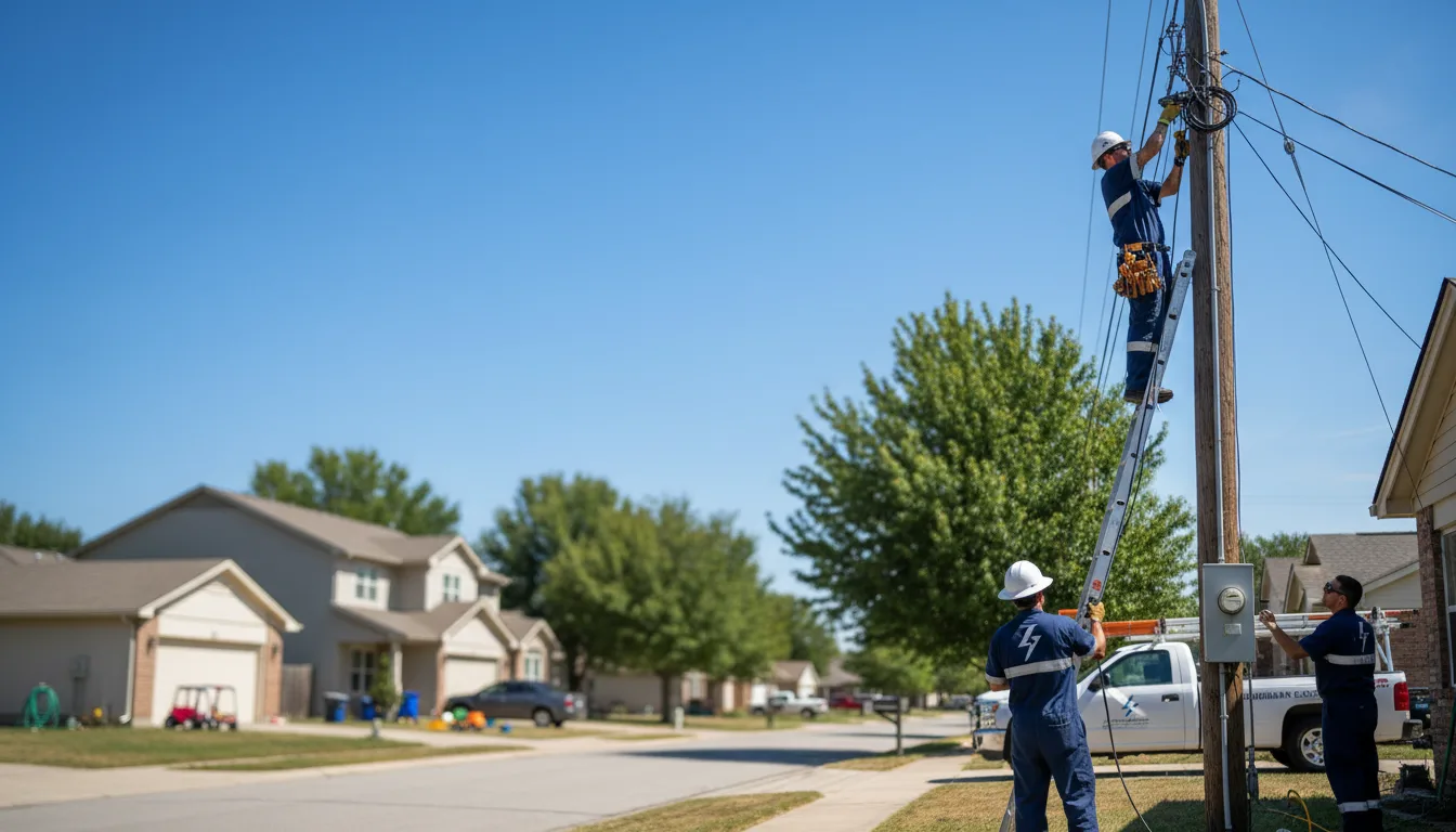 Residential electrician providing installation services in Blanco, TX